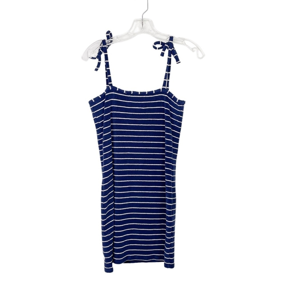 Solid & Striped Shift Dress in Navy Breton Terry, Medium - Picture 6 of 11